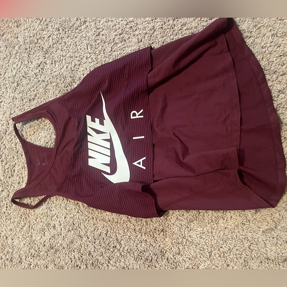 Nike Red Sleeveless Tank Top